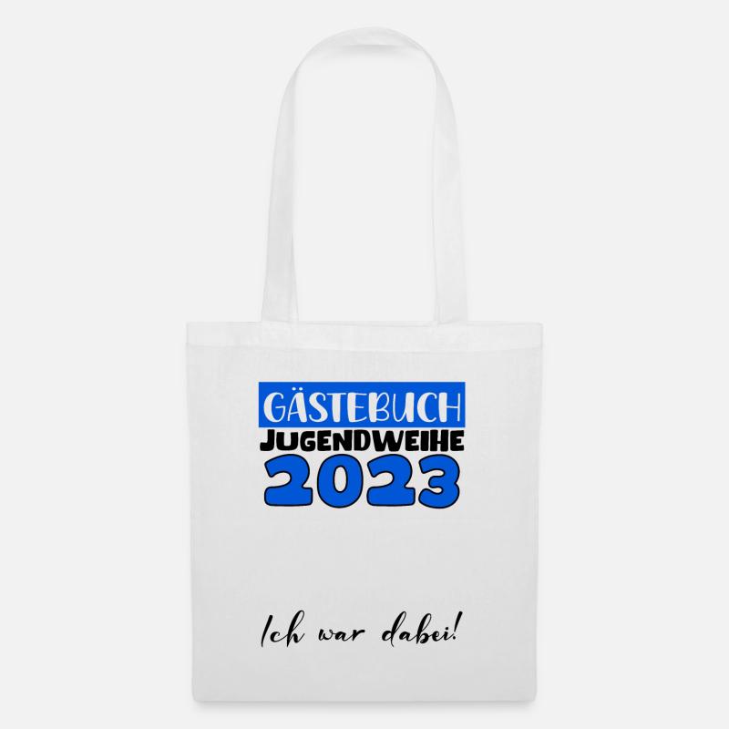 Jugendweihe 2023 Gästebuch Mädchen Jungen Fun Deko - Stoffbeutel - Weiß