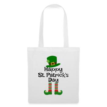 Accessoires de la Saint-Patrick Irlande Shamrock Décoration - Sac en tissu - blanc - Devant