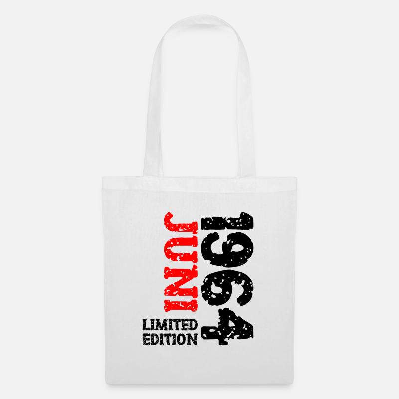 1964 Juni Limited Edition Geburtstag Geschenk - Stoffbeutel - Weiß