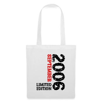 2006 September Limited Edition 17. Geburtstag Deko - Stoffbeutel - Weiß - Vorne