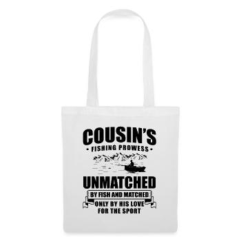 Pêche Cousin Pêcheur Cousins Drôle Poisson Perfec - Sac en tissu - blanc - Devant