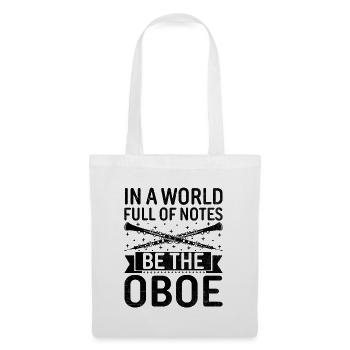 Oboist Oboe Basoonist Marching Band Instrumen - Stoffbeutel - Weiß - Vorne