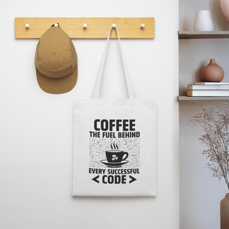 Kaffee-Codierung Programmierer Programmierer Entwickler Nerd Coff Stoffbeutel