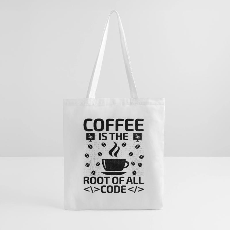 Café Codage Programmeur Codeur Développeur Nerd Coff Sac en tissu