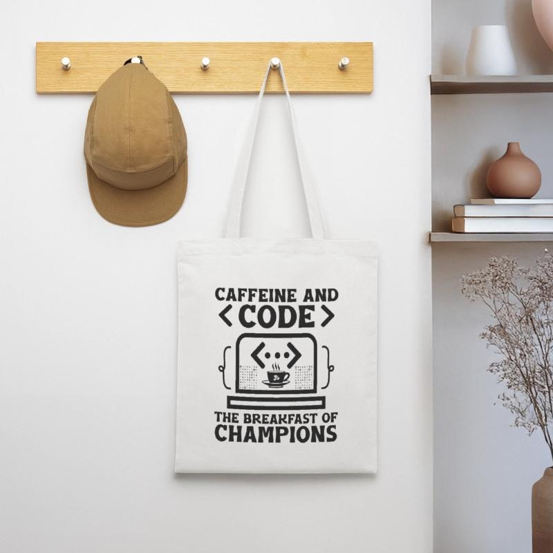 Café Codage Programmeur Codeur Développeur Nerd Coff Sac en tissu