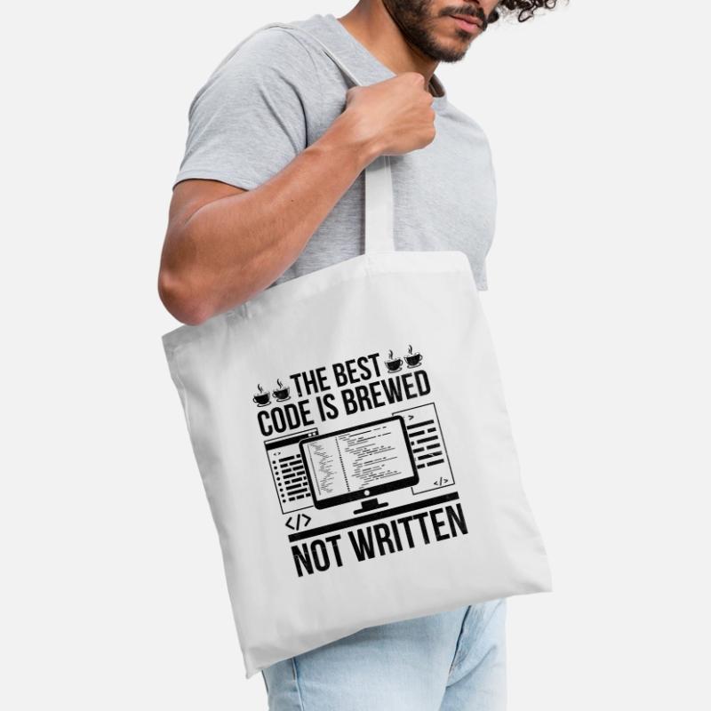 Kaffee-Codierung Programmierer Programmierer Entwickler Nerd Coff Stoffbeutel