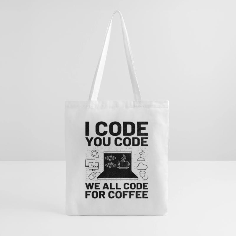 Kaffee-Codierung Programmierer Programmierer Entwickler Nerd Coff Stoffbeutel