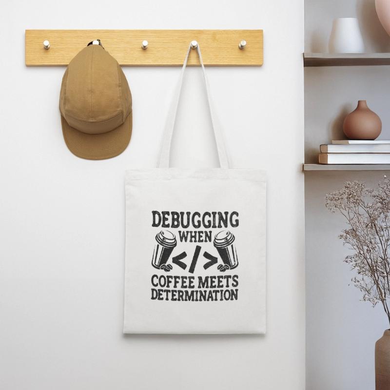 Café Codage Programmeur Codeur Développeur Nerd Coff Sac en tissu