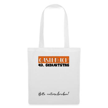 43 Birthday Gift Women's Decoration Men's Guestbook - Tote Bag - white - Front