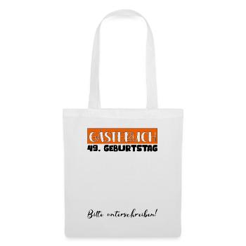 49 Birthday Gift Women's Decoration Men's Guestbook - Tote Bag - white - Front