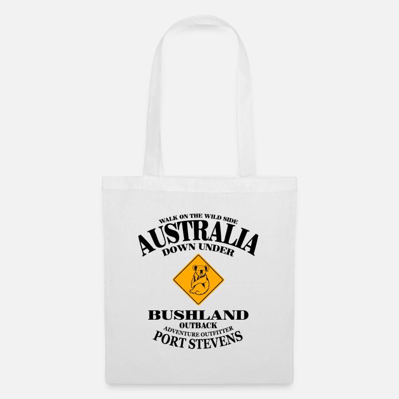 Koala - Australia - Australien - Stoffbeutel - Weiß