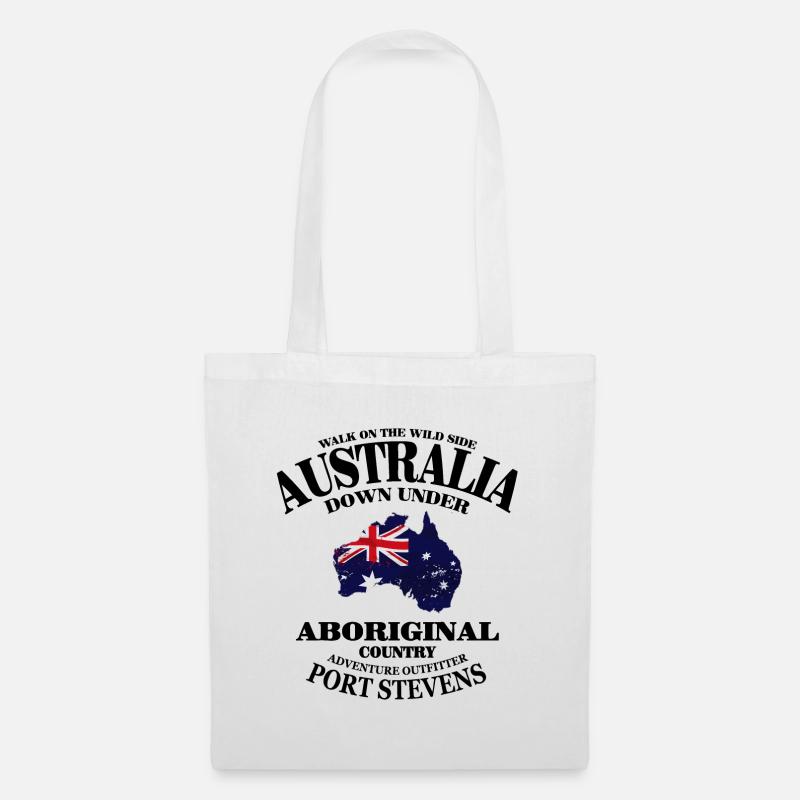 Australia - Australien - Stoffbeutel - Weiß