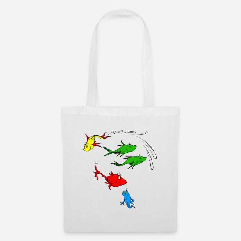 Fisch-Grafik - Stoffbeutel - Weiß