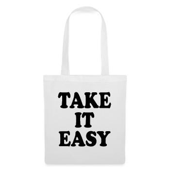 Take it easy - Stoffbeutel - Weiß - Vorne