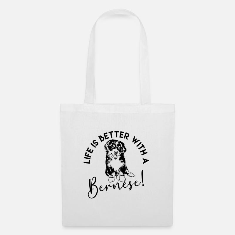 Berner Sennenhund - Stoffbeutel - Weiß