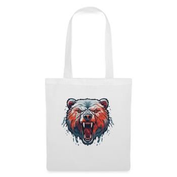 roaring bear - Tote Bag - white - Front