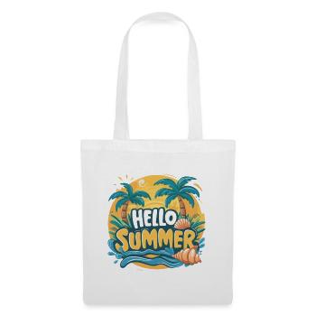 Éblouissante élégance HELLO SUMMER - Sac en tissu - blanc - Devant