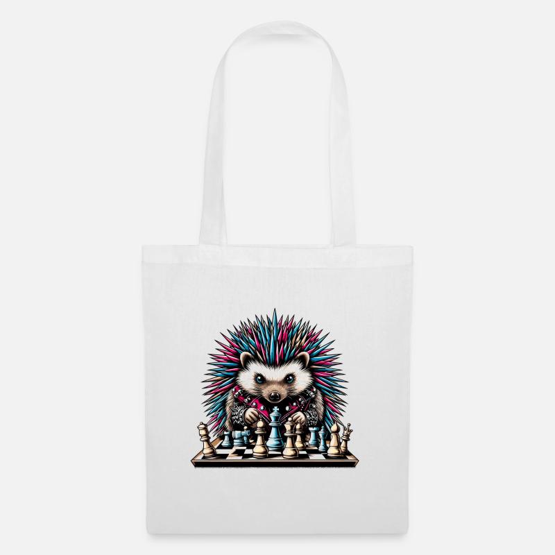 Hérisson - Sac en tissu - blanc