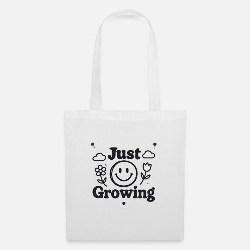 Just Growing - Stoffbeutel - Weiß