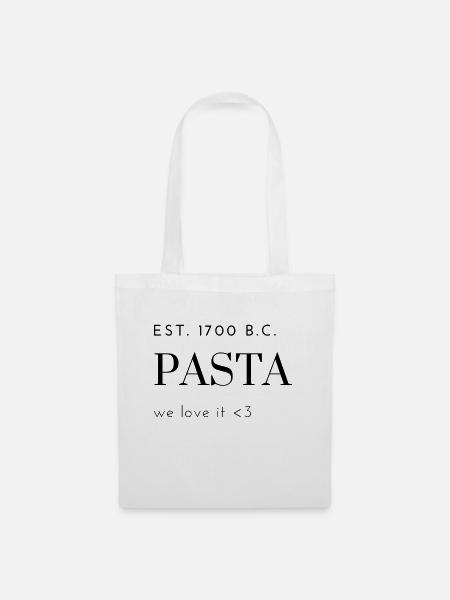 Pasta Liebhaber - Stoffbeutel - Weiß