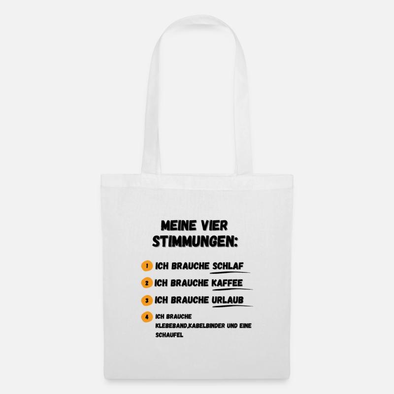 MEINE 4 STIMMUNGEN - Stoffbeutel - Weiß