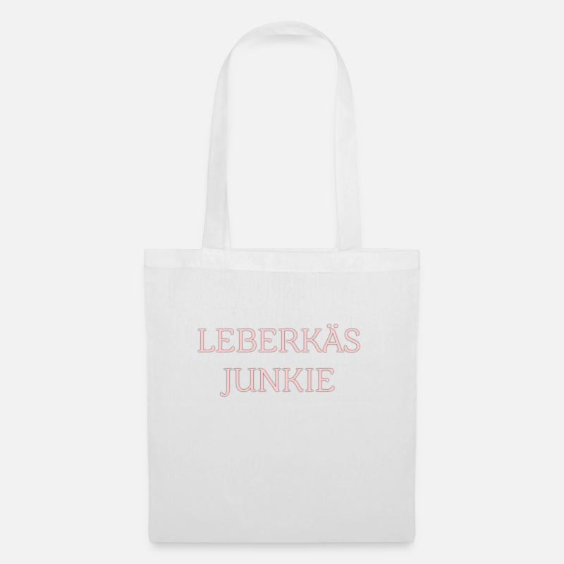 LEBERKÄSJUNKIE - Stoffbeutel - Weiß