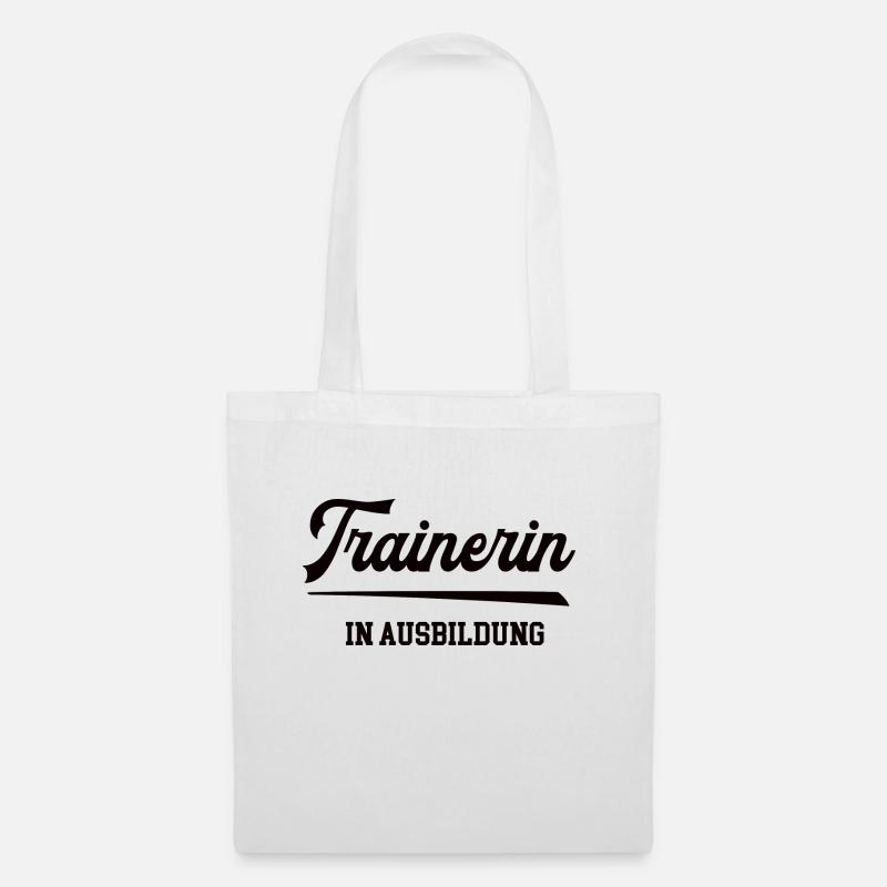 Trainerin Ausbildung Trainerschein Lizenz Training - Stoffbeutel - Weiß
