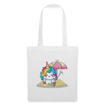 Magisches Einhorn - Sommer Edition - Stoffbeutel - Weiß - Vorne