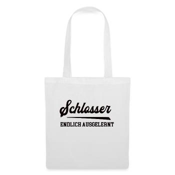 Schlosser Ausbildung Bestanden Bester Azubi Lehre - Stoffbeutel - Weiß - Vorne
