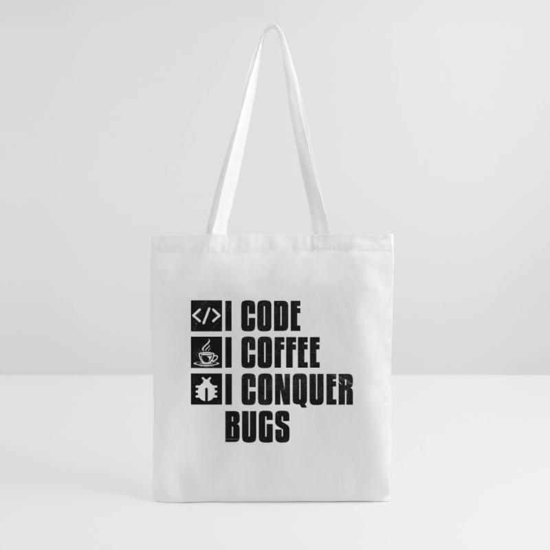 Kaffee-Codierung Programmierer Programmierer Entwickler Nerd Coff Stoffbeutel