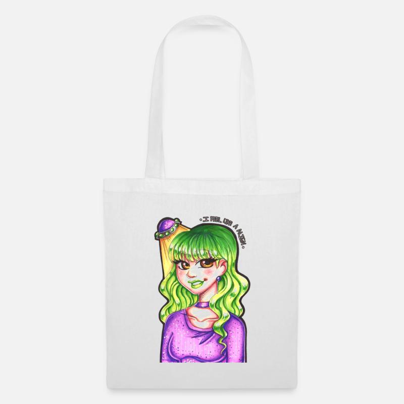 I FEEL LIKE TO ALIEN - Tote Bag - white