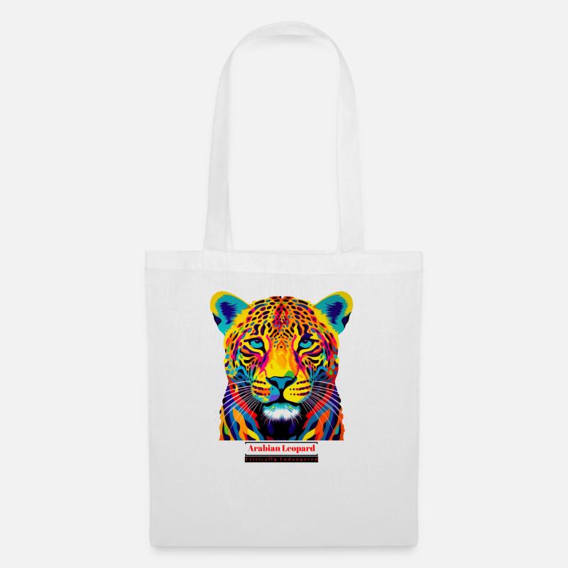 Arabischer Leopard - Stoffbeutel - Weiß