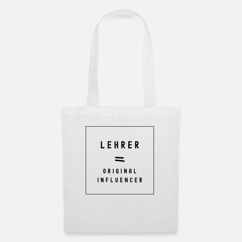 Lehrer Original Influencer - Stoffbeutel - Weiß