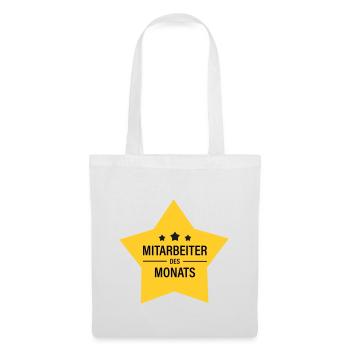 Mitarbeiter des Monats - Stoffbeutel - Weiß - Vorne
