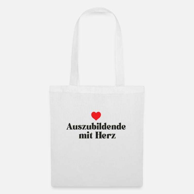 Auszubildende mit Herz Danke Azubi Lehrling Beste - Stoffbeutel - Weiß