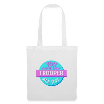 Courageux - Sac en tissu - blanc - Devant