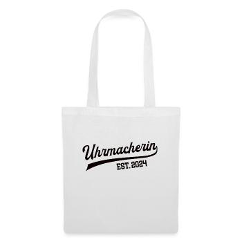 Uhrmacherin 2024 Beruf Uhrmacher Frau Uhrmacherei - Stoffbeutel - Weiß - Vorne