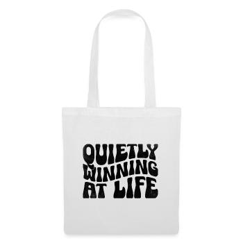 Quietly Winning At Life Sayings For Introverts - Tote Bag - white - Front