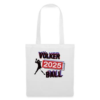 Völkerball Spielerin Team Turnier Mannschaft 2025 - Stoffbeutel - Weiß - Vorne