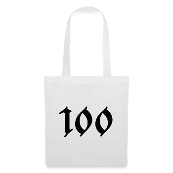 100. 100 YEARS. 100th ANNIVERSARY. BIRTHDAY 100 - Tote Bag - white - Front