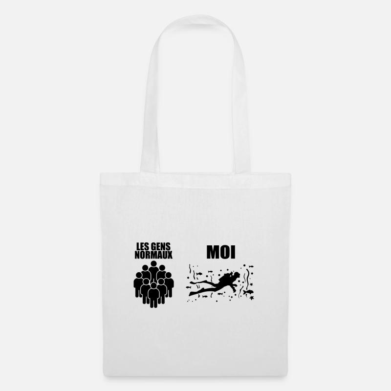 Tauchen | Taucher-Geschenk - Stoffbeutel - Weiß