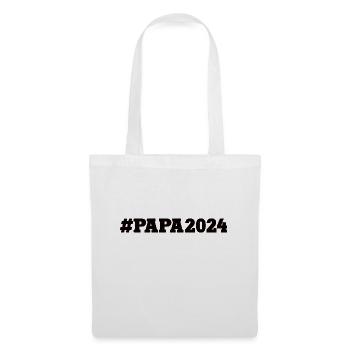 Papa 2024 Ich Werde Daddy Dad To Be Vater Werden - Stoffbeutel - Weiß - Vorne