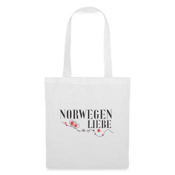 Norwegen Liebe Herzdesign - Stoffbeutel - Weiß - Vorne