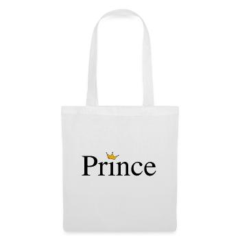 Prince mit Krone - Stoffbeutel - Weiß - Vorne