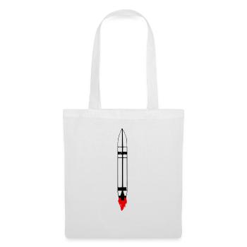 Vecteur de vol spatial spatial de fusée spatiale - Sac en tissu - blanc - Devant
