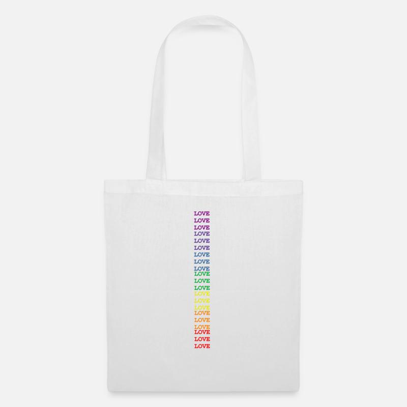 thumbnail Love vertical - Tote Bag - white