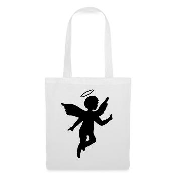 Petit ange avec une auréole - Sac en tissu - blanc - Devant