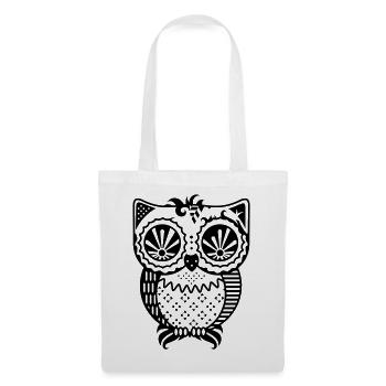 Patchwork owl - Tote Bag - white - Front