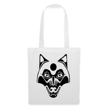 wolf - mask-moon - Tote Bag - white - Front