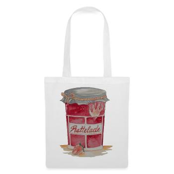 Ratfoodz' Rattelade (Backprint) by RatzDesign - Stoffbeutel - Weiß - Vorne